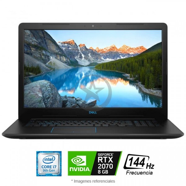 Laptop Dell G3 17-3779 Gaming, Intel Core i7-8750H 2.2GHz, RAM 16GB, HDD 1TB+SSD 128GB PCIe, Video 6 GB Nvidia GTX-1060, LED 17.3" Full HD, Windows 10 SP