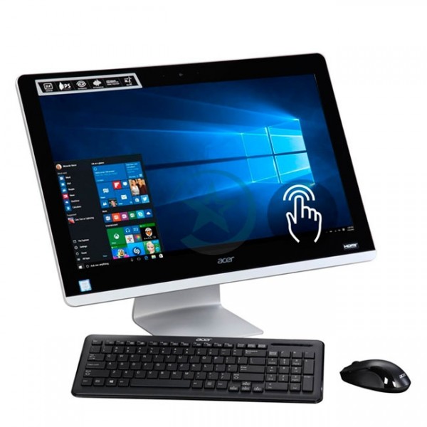 PC Todo en Uno Acer Aspire AZ3-715-UR11 Touch, Intel Core i5-7400T 2.40GHz, RAM 8GB, HDD 1TB, DVD-RW, WiFI, BT, LED 23.8" Full HD Táctil, Win 10