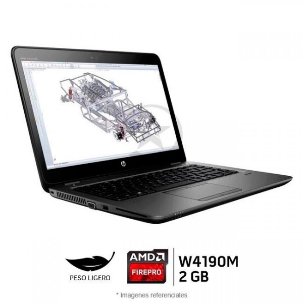 Laptop HP ZBook 14U G4 Mobile Workstation Intel Core i7 7500U 2.7GHz, RAM 8GB, HDD 1TB, Video 2GB AMD FirePro W4190M, LED 14" Full HD, Windows 10 Pro 