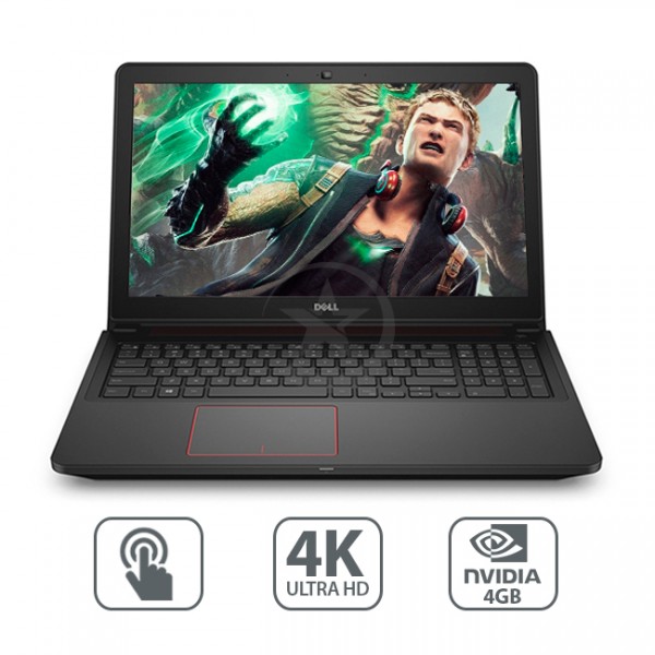 Laptop Dell Inspiron 15-7559 GAMING, Core i7-6700HQ 2.6GHz, RAM 16GB, HDD 1TB , Video 4GB DDR5 GTX-960, LED 15.6" Ultra HD-4K Touch, Win 10 eng