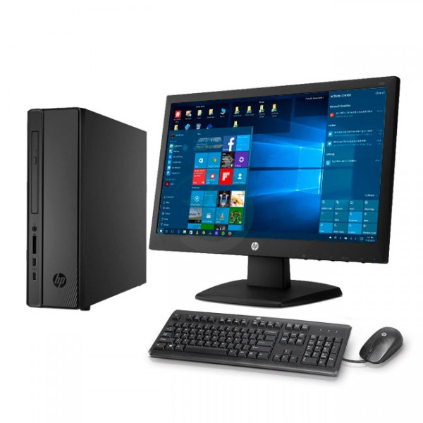  PC HP 280 Desktop Slim Intel® Core i3-4170 3.7GHz, RAM 8GB, HDD 1 TB, DVD + Monitor HP V193 HD