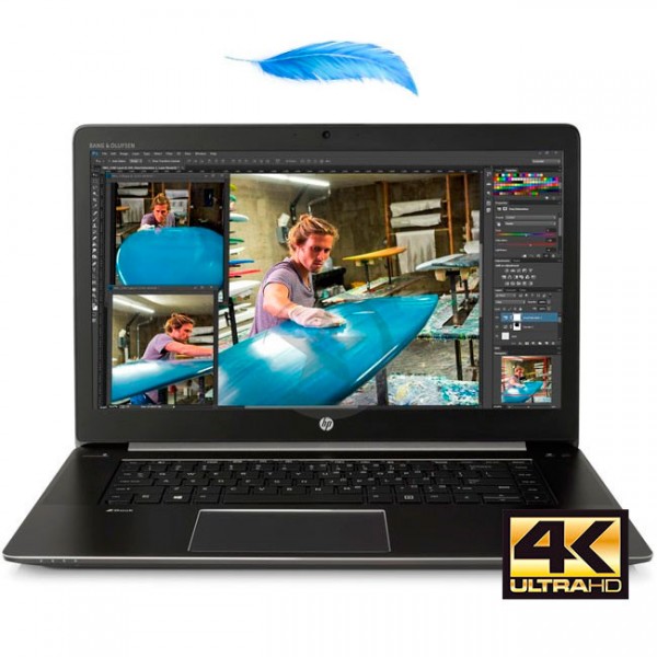 Laptop HP ZBook 15 Studio G3-4K Workstation Intel Core i7 6700HQ 2.6GHz, RAM 16GB, SSD 512GB PCIe, Video 4GB Quadro M1000m, LED 15.6" UHD-4K, Win 10 Pro