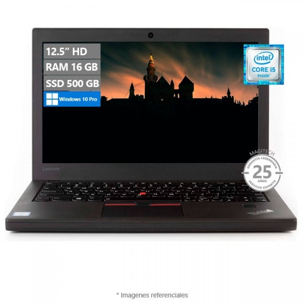 Laptop Lenovo ThinkPad X270 Ultrabook, Intel Core i5-6300U 2.4 GHz, RAM 16GB, SSD 500GB, LED 12.5" HD, Windows 10 Pro SP