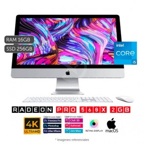 PC Apple iMac 21.5 4K, Intel Core i5 3.0 GHz, RAM 16GB, SSD 256GB, Video 2GB AMD Radeon Pro 560X, LED 21.5" UHD 4K Retina, Mac OS