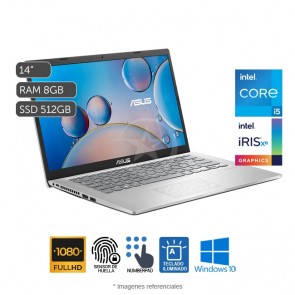 Laptop Asus Vivobook F415EA, Intel Core i5-1135G7 2.4GHz, RAM 8GB, SSD 512GB, LED 14" Full HD, Windows 10 Home