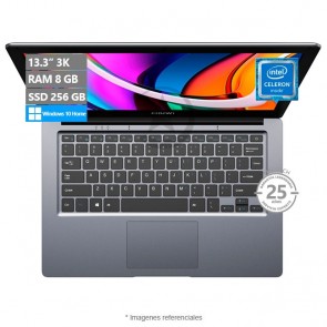 Laptop CHUWI Mijabook 13, Intel Celeron N3450 a 2.2 GHz, RAM 8GB, SSD 256GB, LED 13" 3K, Windows 10 Home + Funda Premium