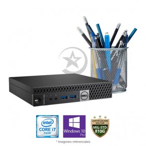 PC Dell OptiPlex 7050 Micro Intel Core i7-6700T 2.8GHz, RAM 16GB, Sólido SSD 256GB PCIe, Wi-FI, BT, Windows 10 Pro