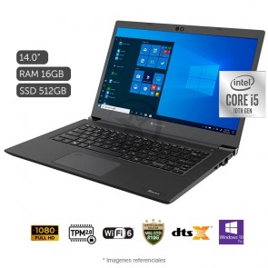 Laptop Toshiba Dynabook Tecra A40-G, Intel Core i5-10210U Hasta 4.2 GHz, RAM 16GB, SSD 512GB, LED 14" Full HD, Windows 11 Pro