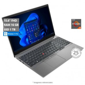 Laptop Lenovo ThinkPad E15 Gen 4, AMD Ryzen 5 5625U Hasta 4.3 GHz, RAM 16GB, SSD 1TB, AMD Radeon Graphics, LED 15.6" Full HD, Windows 11 Pro 