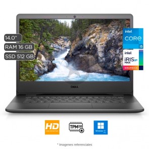Laptop Dell Vostro 3400 CTO, Intel Core i5-1135G7 2.4GHz, RAM 16GB, SSD 512GB, Pantalla LED 14" HD, Windows 11 Pro SP